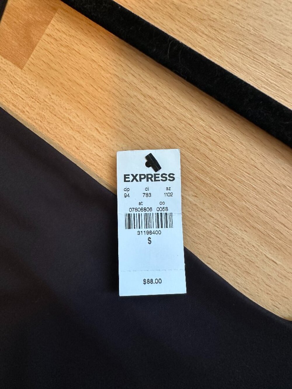 Express Body Contour Square Neck Knit Sheath Midi Dress NWT - Black (S) - Picture 9 of 14